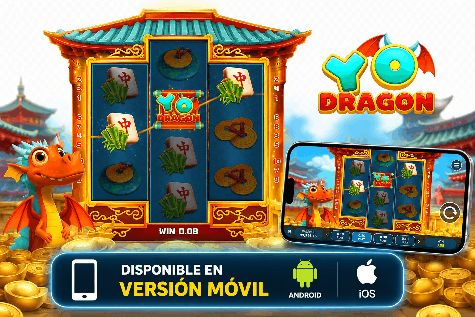 Yo Dragon no celular – compatível com iOS e Android